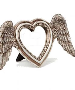 Alchemy Gothic Winged Heart Mirror SA6