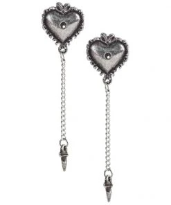 Alchemy Gothic Gothic Jewellery Alchemy Witches Heart Studs