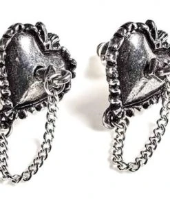 Alchemy Gothic Gothic Jewellery Alchemy Witches Heart Studs