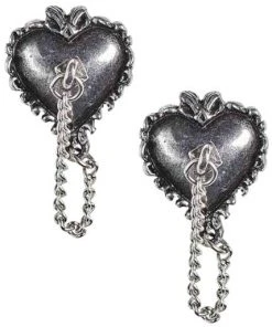 Alchemy Gothic Gothic Jewellery Alchemy Witches Heart Studs