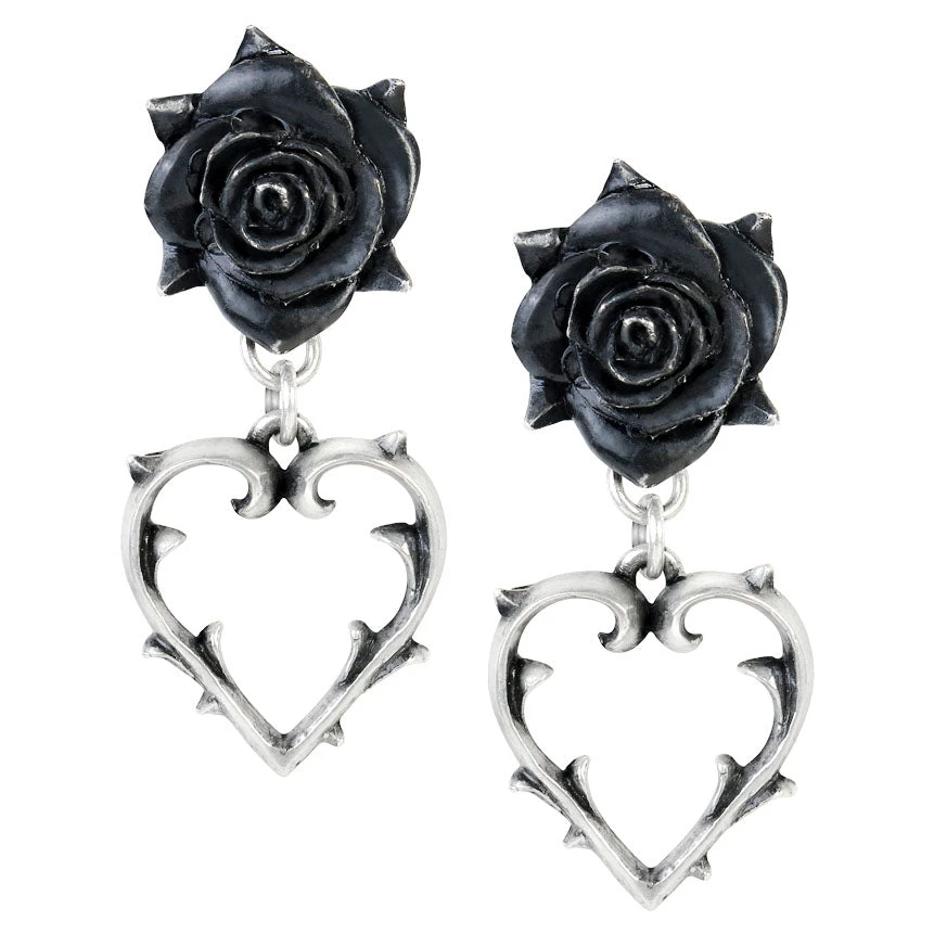 Gothic Jewellery Alchemy Gothic Wounded Love Earrings E365 6 Gothic Jewellery Alchemy Gothic Wounded Love Earrings E365