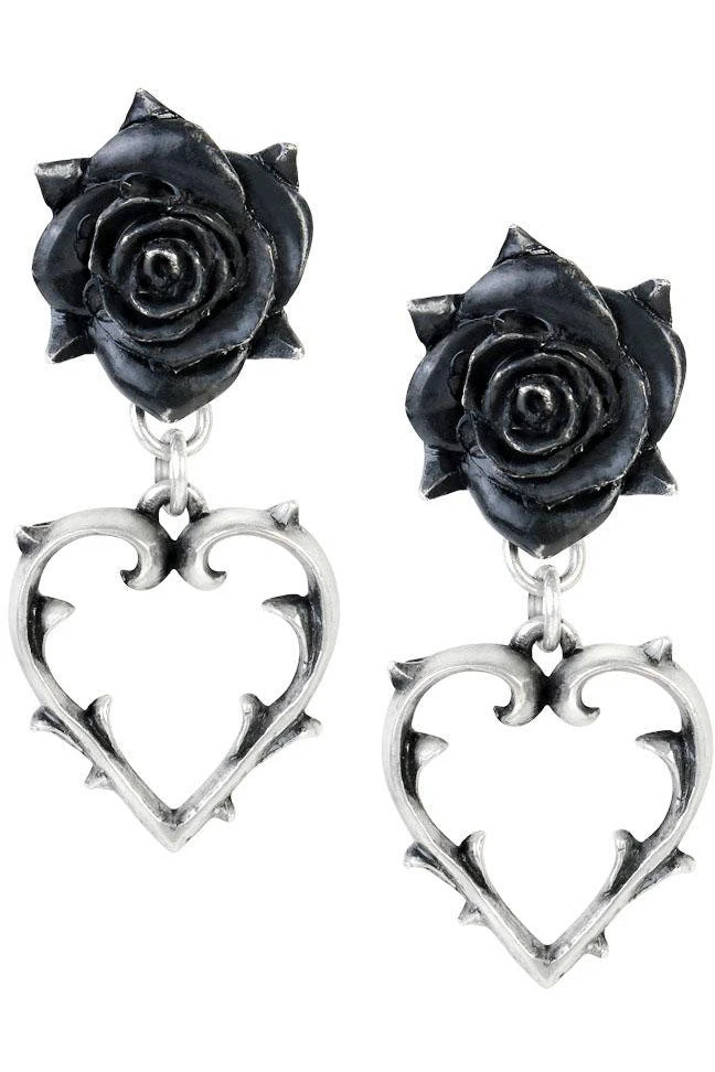 Gothic Jewellery Alchemy Gothic Wounded Love Earrings E365 3 Gothic Jewellery Alchemy Gothic Wounded Love Earrings E365