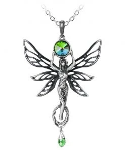 Alchemy Gothic Alchemy The Green Goddess Absinthe Fairy Pendant Gothic Jewellery