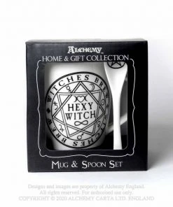 Alchemy Gothic Kitchen Alchemy Hexy Witch Mug And Spoon Set