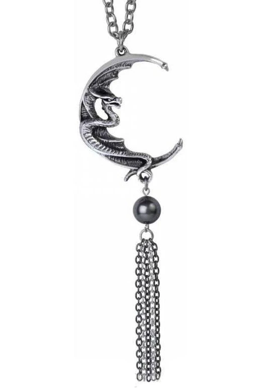 Alchemy Gothic Alchemy Naga Moon Pendant P865 3 Alchemy Gothic Alchemy Naga Moon Pendant P865