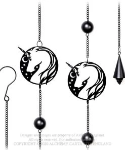 Alchemy Gothic Alchemy Night Unicorn Wind Chime Garden