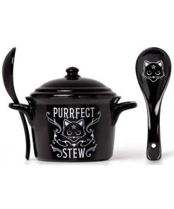 Alchemy Gothic Alchemy Purrfect Stew Soup Bowl Dining & Barware