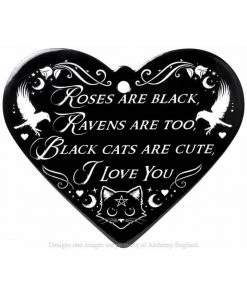 Alchemy Gothic Alchemy Roses Are Black Poetic Heart Trivet