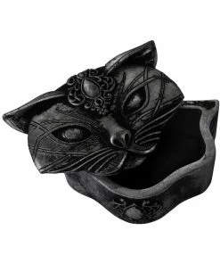 Alchemy Gothic Alchemy Black Sacred Cat Trinket Box Egyptian
