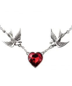 Alchemy Gothic Alchemy Swallow Heart Pendant UL17 ULFP1 Gothic Jewellery