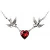 Alchemy Gothic Alchemy Swallow Heart Pendant UL17 ULFP1 Gothic Jewellery