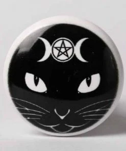Alchemy Gothic Alchemy Triple Moon Cat Bottle Stopper