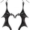 Alchemy Gothic Gothic Jewellery Alchemy Wings Of Midnight Earrings
