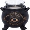 Nemesis Now All Homeware All Seeing Cauldron Candle Holder
