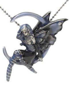 Amy Brown Jewellery Amy Brown Blue Moon Fairy Enamel Pendant