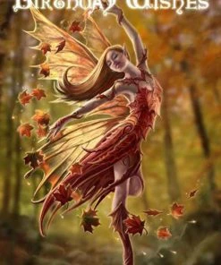 Eastgate Cards And Wrapping Paper Anne Stokes Autumn Fairy Birthday Card