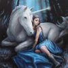 Something Different Anne Stokes Blue Moon Fantasy Unicorn Picture
