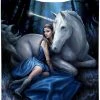 Nemesis Now Blue Moon Throw By Anne Stokes Bedroom