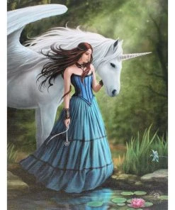 Something Different Anne Stokes Enchanted Pool Unicorn Picture Sale