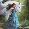 Something Different Anne Stokes Enchanted Pool Unicorn Picture Sale