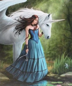 Something Different Anne Stokes Enchanted Pool Unicorn Picture Sale