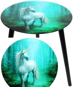 Something Different Anne Stokes Forest Unicorn Glass Table All Homeware