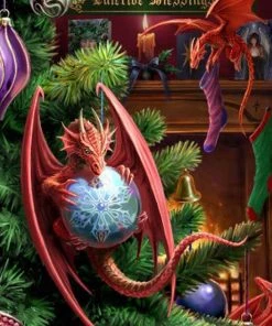 Eastgate Cards And Wrapping Paper Anne Stokes Little Helpers Yuletide Card