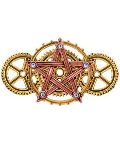 Steampunk Jewellery Penta Meridia Brooch. Steampunk Engineerium By Anne Stokes EN9