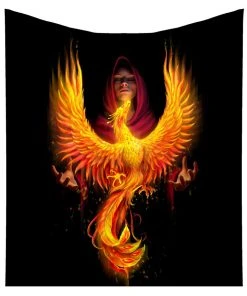 Nemesis Now Anne Stokes Phoenix Rising Throw All Homeware