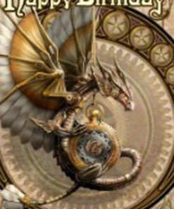 Eastgate Anne Stokes Clockwork Dragon Birthday Card Steampunk Homeware