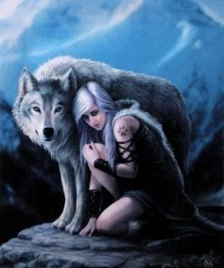 Something Different Sale Anne Stokes The Protector Wolf Picture