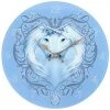 Something Different Anne Stokes Unicorn Heart Glass Clock All Homeware