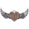 Steampunk Engineerium Valkyrie Heart Brooch Steampunk Jewellery