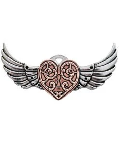 Steampunk Engineerium Valkyrie Heart Brooch Steampunk Jewellery