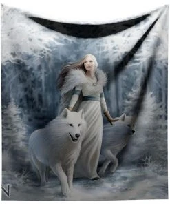Nemesis Now Bedroom Anne Stokes Winter Guardians Throw Blanket