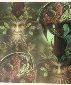 Eastgate Cards And Wrapping Paper Anne Stokes Woodland Guardian Dragon Wrapping Paper