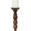 Something Different Antique Wooden Candle Stand 30cm All Homeware