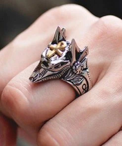Gothic And Steampunk Jewellery Anubis Ring Gothic Jewellery