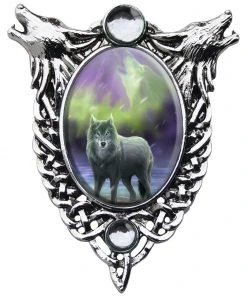 Anne Stokes Jewellery Anne Stokes Aura Wolf Cameo Necklace