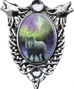 Anne Stokes Jewellery Anne Stokes Aura Wolf Cameo Necklace