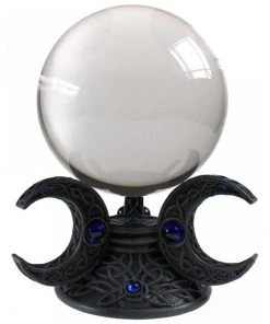Nemesis Now Triple Moon Crystal Ball Holder 10cm Luna Lakota