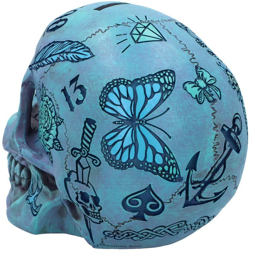 Nemesis Now All Homeware Tattoo Fund Skull Blue 5 Nemesis Now All Homeware Tattoo Fund Skull Blue