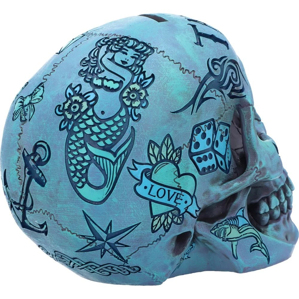 Nemesis Now All Homeware Tattoo Fund Skull Blue 10 Nemesis Now All Homeware Tattoo Fund Skull Blue