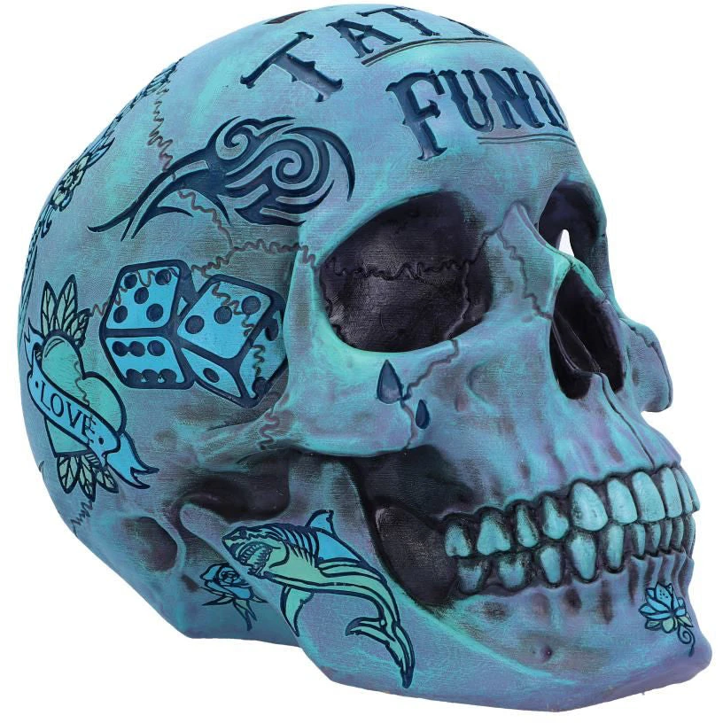 Nemesis Now All Homeware Tattoo Fund Skull Blue 11 Nemesis Now All Homeware Tattoo Fund Skull Blue