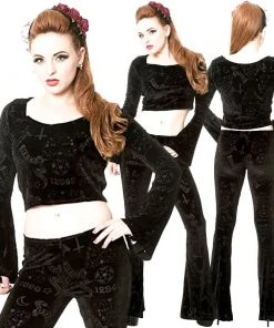 Banned 9 Lives Top Black All Ladies Clothing