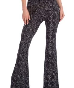 All Ladies Clothing Banned Esoteric Flare Leggings