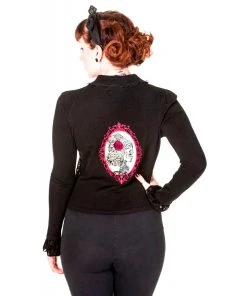 Banned Flocked Cameo Cardigan