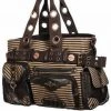 Banned Brown Striped Steampunk Shoulder Bag All Steampunk Accessories