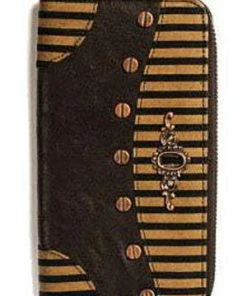 Banned Brown Striped Steampunk Wallet All Steampunk Accessories