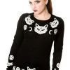 All Ladies Clothing Banned Cat Knit Jumper